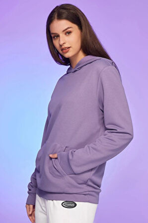 Uyguntarz Unisex Pamuk Şardonlu Kapüşonlu Sweatshirt