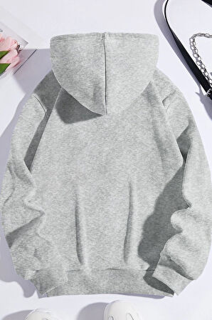 Uyguntarz Unisex Pamuk Şardonlu Kapüşonlu Sweatshirt