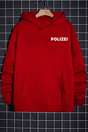 Uyguntarz Unisex Polizei Sırt Baskılı Sweatshirt