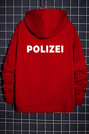 Uyguntarz Unisex Polizei Sırt Baskılı Sweatshirt