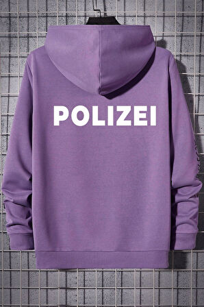 Uyguntarz Unisex Polizei Sırt Baskılı Sweatshirt