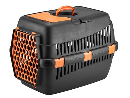 Plastik Kedi Köpek Taşıma Çantası 49*35*32,5 cm Karışık Renklerde - KP-SNYYL-M-KRSK