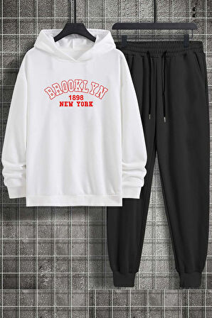 Uyguntarz Unisex Brooklyn  Baskılı Eşofman Takımı