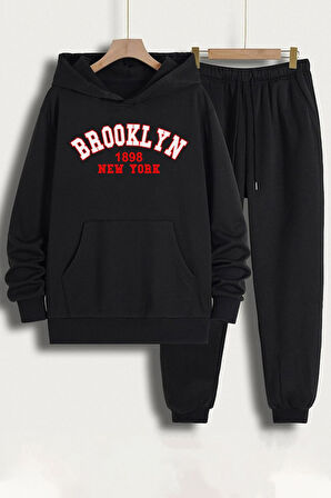 Unisex Brooklyn  Baskılı Eşofman Takımı