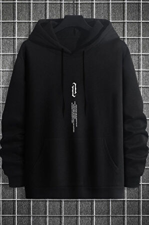 Uyguntarz Erkek Aleman Rapero Baskılı Oversize Sweatshirt
