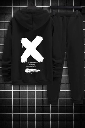 Unisex Sometimes X Baskılı Eşofman Takımı