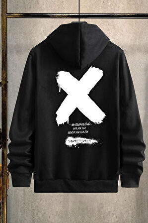 Uyguntarz Unisex Sometimes X Baskılı Sweatshirt