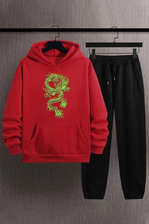 Unisex Baskılı Eşofman Takımı