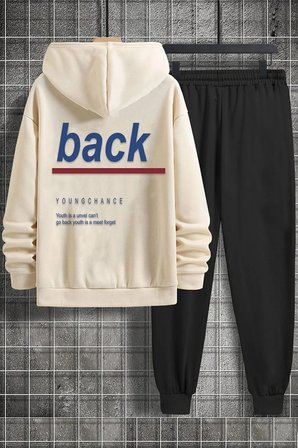 Unisex Back Sırt Baskılı Eşofman Takımı