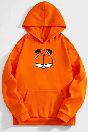 Unisex Garfield Baskılı Sweatshirt