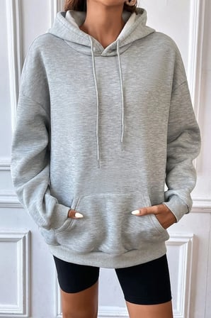 Unisex Panda Sırt Baskılı Sweatshirt