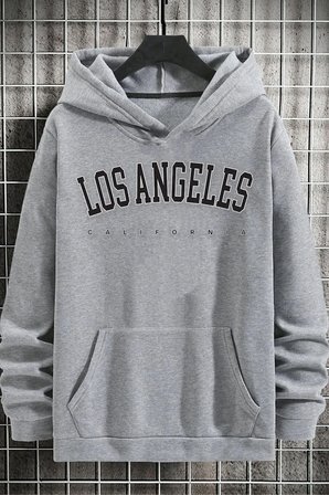 Unisex Los Angles Baskılı Sweatshirt
