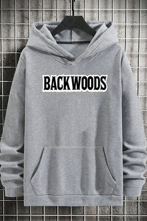 Unisex Backwoods Baskılı Sweatshirt