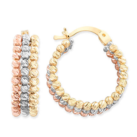 14 Ayar 2 Cm Dorika Halka Küpe