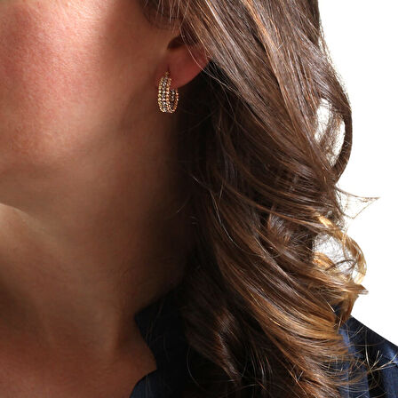 14 Ayar 2 Cm Dorika Halka Küpe