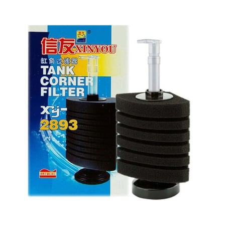 Xinyou XY-2893 10 Katmanlı Köşe Tipi Akvaryum Biyolojik Sünger Filtre
