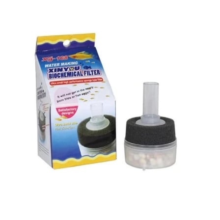 Xinyou XY-168 Mini Havalı Süngerli ve Biyolojik Medyalı Akvaryum Pipo Filtre