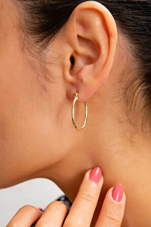 Zarif Uzun Halka Küpe