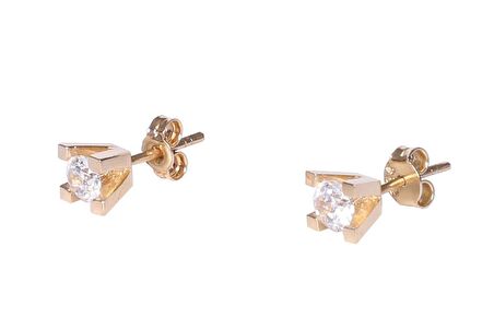 Swarovski Taşlı Tektaş Küpe