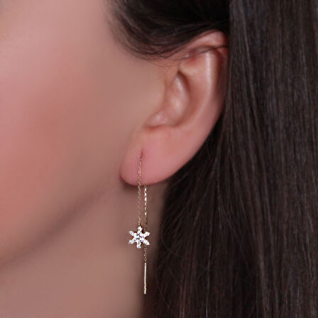 Altın Zincir Küpe (KP0117)