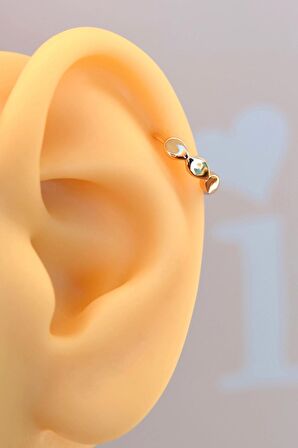 Antik Model Halka Helix Piercing Kıkırdak Küpesi