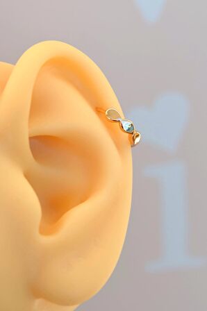 Antik Model Halka Helix Piercing Kıkırdak Küpesi