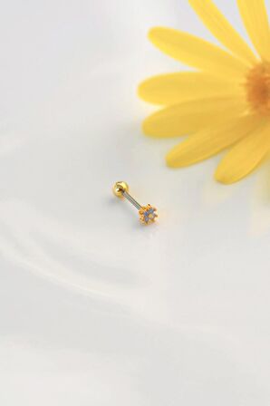 Çok Mini Çiçekli Helix Piercing Tragus Kıkırdak Piercing