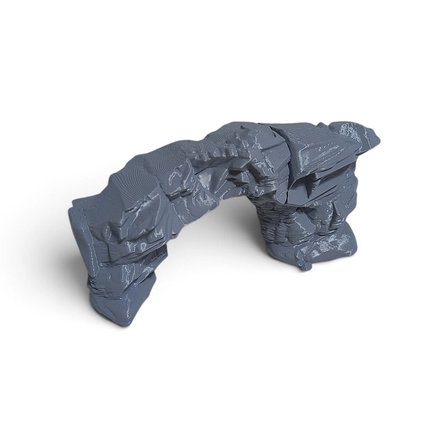 3D PETG Akvaryum Kaya Taş Köprü Dekoru Batabilen Süs KP3D20113