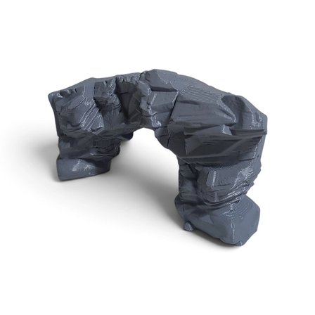 3D PETG Akvaryum Kaya Taş Köprü Dekoru Batabilen Süs KP3D20113
