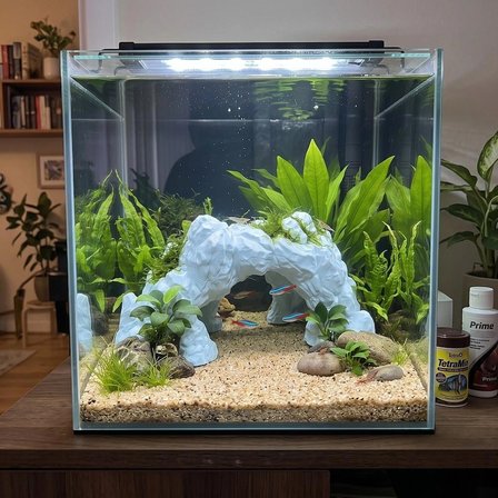 3D PETG Akvaryum Kaya Taş Köprü Dekoru Batabilen Süs KP3D20512
