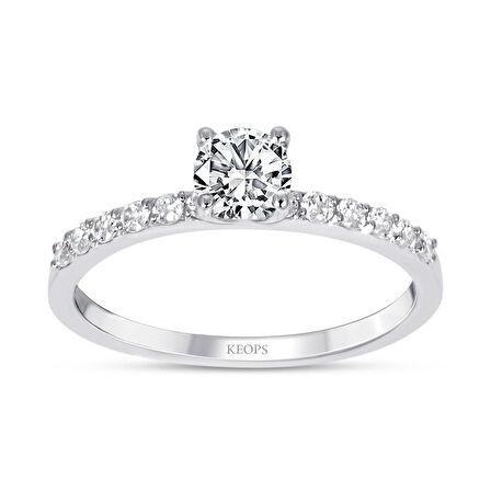 0.59 Karat  Özel Tasarım Tektaş Yüzük