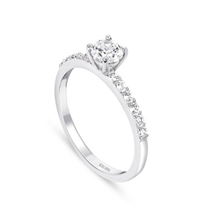 0.59 Karat  Özel Tasarım Tektaş Yüzük