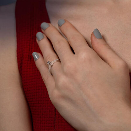 Toplam 0.29 Karat Pırlanta Tektaş Yüzük