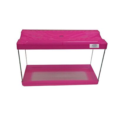 Kanki Pet KP3518 Renkli Kapak Akvaryum Pembe 35 CM