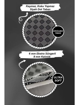 Bej Renkli Suare Concept Komik Aklımı Delirecem Şimdi Kapı Önü Paspası Antialerjik Polyester Malzeme ile Kolay Temizlenir 40cm x 75cm