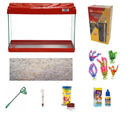 Kanki Pet KP5018 Ekonomik Hazır Set Kırmızı 50 CM