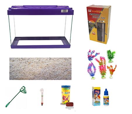 Kanki Pet KP5018 Ekonomik Hazır Set Mor 50 CM