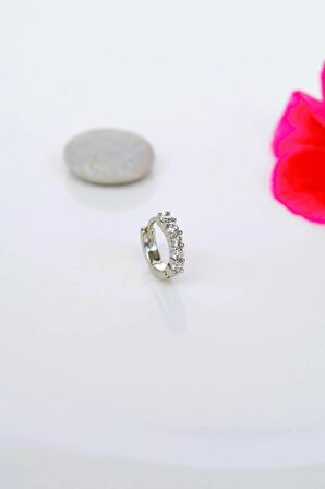 Zirkon Taşlı Halka Tragus Piercing Helix Kıkırdak Forward Helix