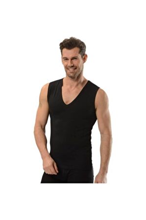 Jiber Erkek V Yaka Likralı Kolsuz Atlet 6'lı Paket - 117