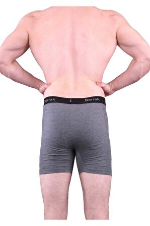 BERRAK 1059 Likralı Düğmeli Erkek Boxer 6 Adet 
