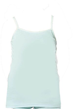 Kota Kız Çocuk Renkli İp Askılı Atlet 12 Adet - 3411