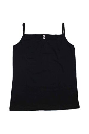 Gümüş Kadın Likralı İp Askılı Düz Biyeli Atlet 4047 - 3 Adet