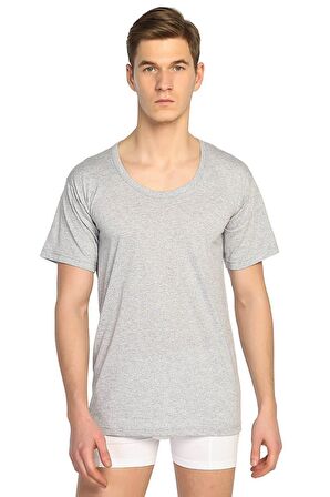 Sedef Yıldızı Erkek Penye Bisiklet Yaka Renkli Fanila Atlet 1009 - 6 Adet