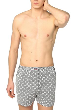 Sedef Yıldızı Erkek Desenli Penye Boxer 1012 - 6 Adet