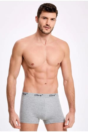 İlke Erkek Likralı Boxer 007 - 6 Adet