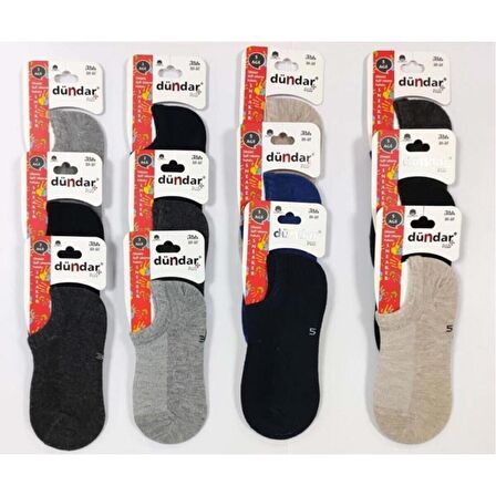 Dündar Erkek Çocuk Renkli Sneaker Çorap - 6 Adet