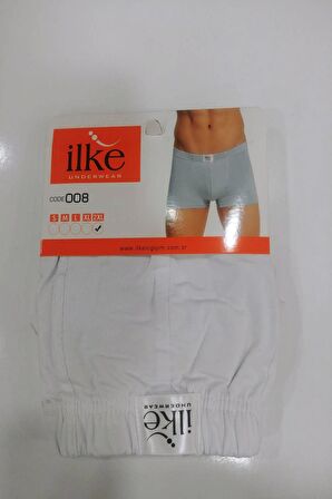 İlke Erkek Pamuklu Likralı Boxer 008 - 3 Adet