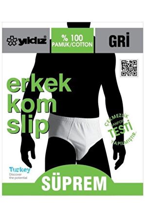 Yıldız Erkek Süprem Pamuklu Slip Külot 130-131 - 6 Adet