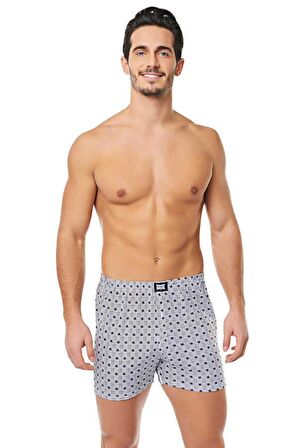  Tutku Erkek Desenli Penye Erkek Boxer 0116 - 3 Adet