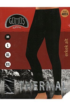 Gümüş Erkek Termal Tayt İçlik 4055 - 2 Adet